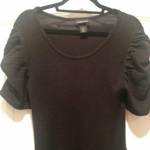 Lane Bryant/Black Knit Dress/14-16W/Short Sleeve